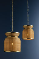 Aged Brass Parkchester Pendant 13" by Hudson Valley, view 2