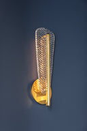 Aged Brass Passaic Wall Sconce 5.5" by Hudson Valley, view 2