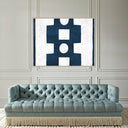 Paule Marrot, Blue and White Abstract