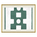 Paule Marrot, Green and White Abstract (Var. 1)
