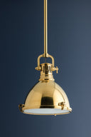Aged Brass Pelham Pendant 10.5" by Hudson Valley, view 3