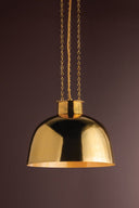Vintage Brass Perseus Pendant 20" by Corbett Lighting, view 2