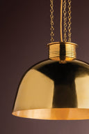 Vintage Brass Perseus Pendant 20" by Corbett Lighting, view 3