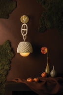 Champagne Leaf Piasu Wall Sconce 8.5" by Corbett Lighting