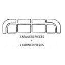 Pompidou 40" Modular Corner Piece