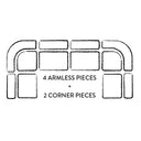 Pompidou 40" Modular Corner Piece