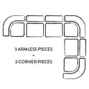 Pompidou 160" Modular Six-Piece Sectional