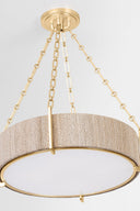 Gold Leaf Quebec Chandelier 30.75" by Hudson Valley, view 2