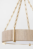 Gold Leaf Quebec Chandelier 30.75" by Hudson Valley, view 4