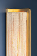 Gold Leaf Quebec Wall Sconce 5.75" by Hudson Valley, view 5