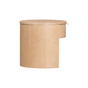 Marlow 19" Wood Round Nightstand With Drawer