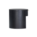 Marlow 19" Wood Round Nightstand With Drawer