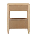 Bristol Park 20" Whitewashed Oak Wood 2-Drawer Nightstand