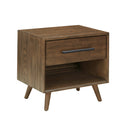 Emery 24" Walnut 1-Drawer Nightstand