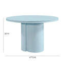 Elora 47" Lacquer Round Dining Table