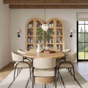 Marlow 102" Wood Oval Dining Table