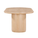 Marlow 102" Wood Oval Dining Table