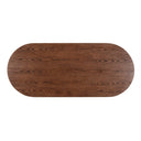 Marlow 102" Wood Oval Dining Table