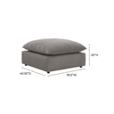 Cali Performance Fabric Ottoman