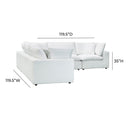 Cali 5-Piece Performance Fabric Modular L-Sectional