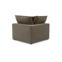 Cali Chocolate Brown Performance Velvet Corner Chair