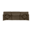 Cali 120" Chocolate Brown Performance Velvet Modular Sofa