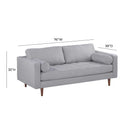 Cave 76" Tweed Loveseat