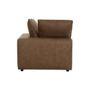 Cali Brown Leather Modular Corner Chair