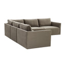 Willow 5-Piece Performance Velvet Modular L Sectional