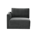 Willow Performance Velvet Modular LAF Corner Chair
