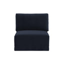 Willow Performance Velvet Modular Armless Chair