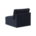 Willow Performance Velvet Modular Armless Chair