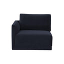 Willow Performance Velvet Modular LAF Corner Chair