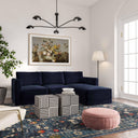 Willow Performance Velvet Modular Ottoman