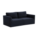 Willow 74" Performance Velvet Modular Loveseat