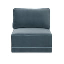 Willow Performance Velvet Modular Armless Chair