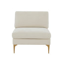 Serena Performance Velvet Modular Armless Chair