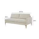 Serena 68" Performance Velvet Modular Loveseat