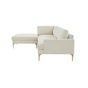Serena 3-Piece Performance Velvet Chaise Sectional