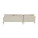 Serena 3-Piece Performance Velvet Chaise Sectional