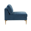 Serena Performance Velvet Modular Armless Chair