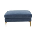 Serena Performance Velvet Ottoman