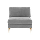 Serena Performance Velvet Modular Armless Chair