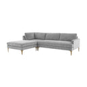 Serena 3-Piece Performance Velvet Chaise Sectional