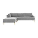 Serena 3-Piece Performance Velvet Chaise Sectional