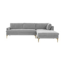 Serena 3-Piece Performance Velvet Chaise Sectional
