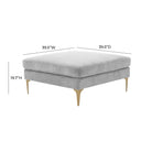 Serena Performance Velvet Ottoman