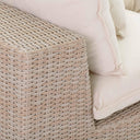 Cali 80" Natural Wicker Outdoor Modular Loveseat
