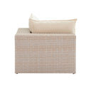 Cali Natural Wicker Outdoor Corner Chair