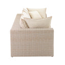Cali 120" Natural Wicker Outdoor Modular Sofa